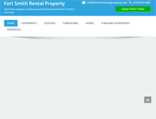 Tablet Screenshot of fortsmithrentalproperty.com